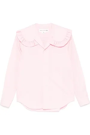 Comme des Garçons Skjorte med bred krave og frynser