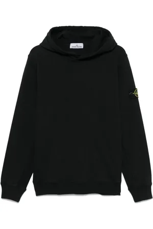 Stone Island Hættetrøje med kompasmærke og logo