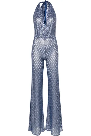 Missoni Jumpsuit i løs strik med halterneck