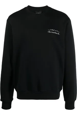 Throwback. Sweatshirt med logotryk