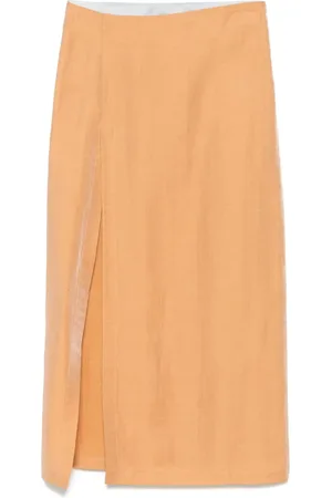 ALYSI Mellemlang nederdel med lurex-detalje