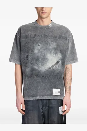 Maison Mihara Yasuhiro T-shirt med slitageeffekt