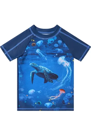 SOLISWIM KIDS Badedragt med grafisk skildpaddetryk