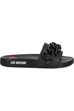 Moschino Flade sandaler med kædedetalje