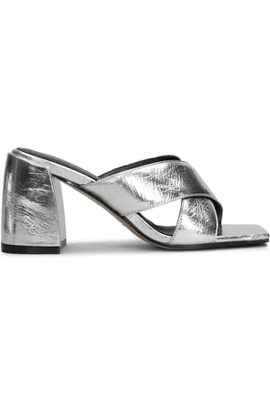 Alchimia Di Ballin 75 mm mules med knudedetalje