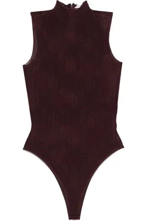 Victoria Beckham Bodysuit med blomstrede blonder