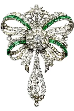 JENNIFER GIBSON JEWELLERY Krystaludsmykket broche