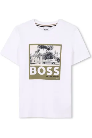 HUGO BOSS T-shirt med grafisk tryk