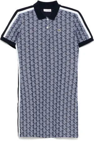 Lacoste Polo-kjole i jacquard med monogram