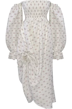 Sleeper Mellemlang kjole med off-shoulder-snit