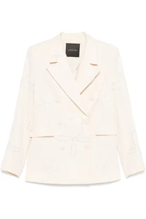 LOULOU Blazer med rhinstenudsmykning