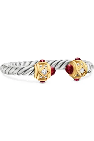 David Yurman Renaissance diamantring i 14 karat guld og sterlingsølv (2,3 mm)