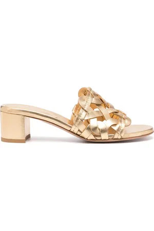 Gianvito Rossi 55 mm metalliske mules