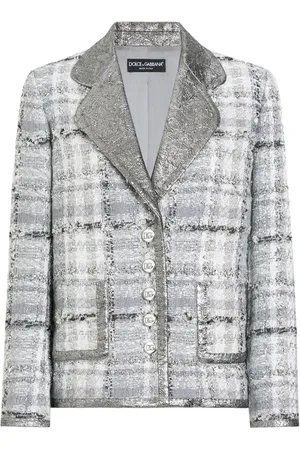 Dolce & Gabbana Blazer med skotskternet mønster