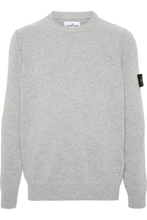 Stone Island Strikket trøje med kompasmærke