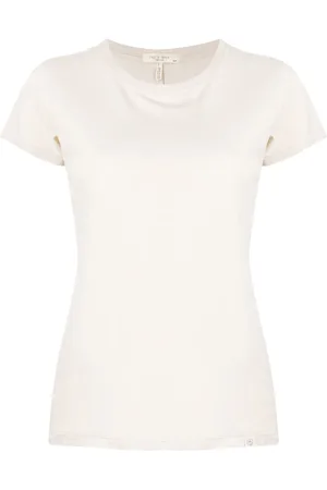 RAG&BONE Slub T-shirt med rund hals