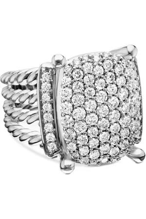 David Yurman Wheaton diamantring i sterlingsølv (16,7 mm)