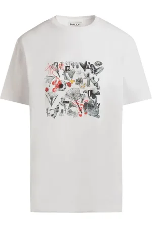 Bally T-shirt med collagetryk
