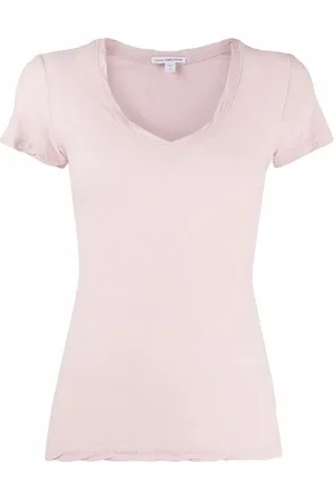 James Perse T-shirt med smal pasform og V-hals