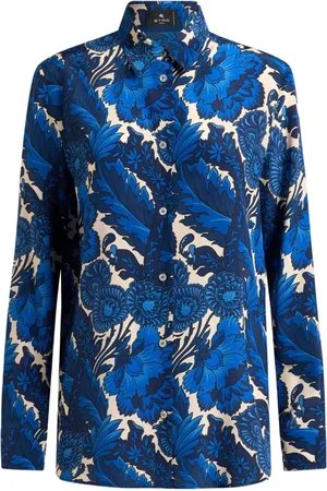 Etro Skjorte med knapper og blomstertryk