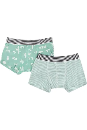 Petit Bateau Boksershorts i bomuld med tryk (pakke med to)