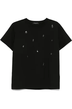 Fabiana Filippi T-shirt med krystaludsmykning