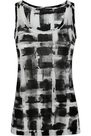 PIERANTONIO GASPARI Tanktop med abstrakt tryk
