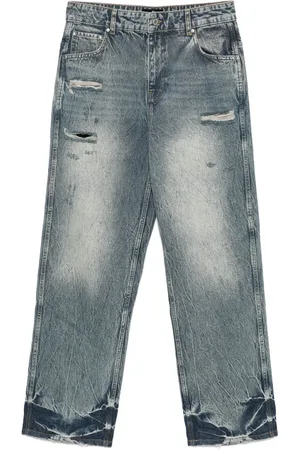 Represent R3 jeans med slitageeffekt