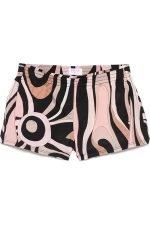 Puccini Shorts med orkide-tryk