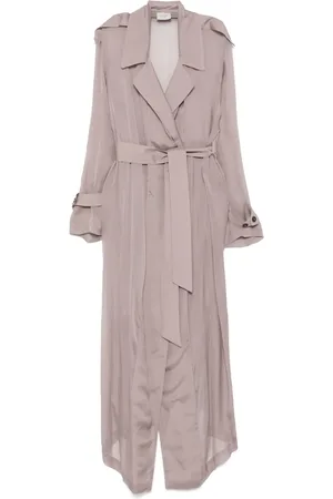 ALYSI Spolverino-trenchcoat i chiffon