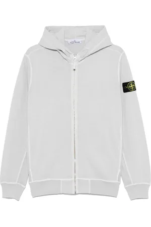 Stone Island Hættetrøje med kompasmærke og logo