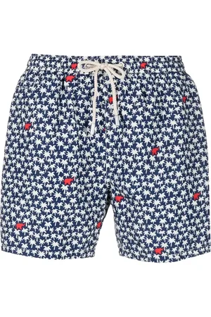 MC2 SAINT BARTH Badeshorts med palmetryk