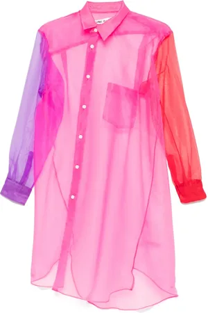Comme des Garçons Skjorte med colourblocking