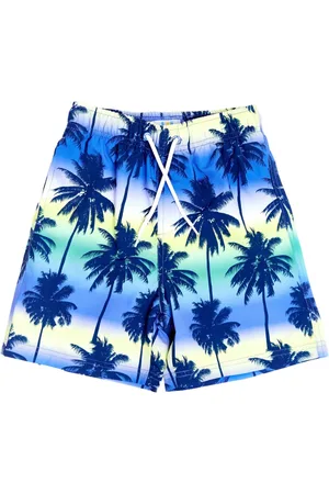 SOLISWIM KIDS Badeshorts med palmetryk