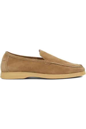Boggi Milano Slip-on loafers i ruskind