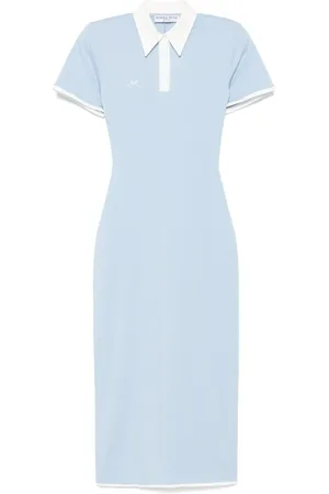 Rowen Rose Polo-kjole med broderet logo