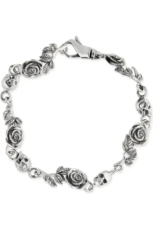 EMANUELE BICOCCHI Rose & Skull armbånd