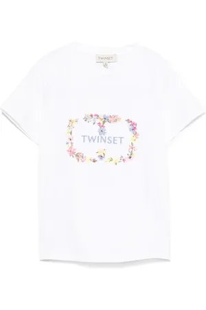 Twin-Set T-shirt med logobroderi