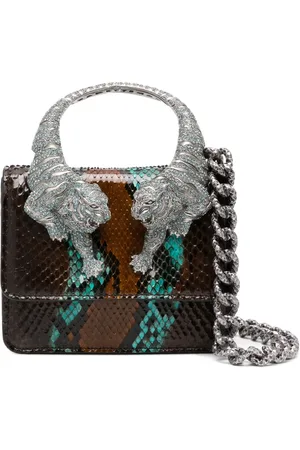 Roberto Cavalli Lille krystaludsmykket Roar taske