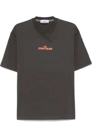 Stone Island T-shirt med præget logo