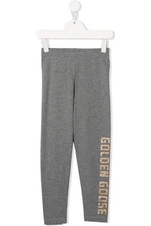 Golden Goose Leggings med logotryk og glitter