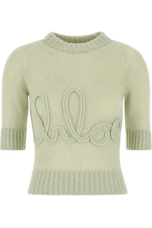 Chloé Sweater med logoapplikation