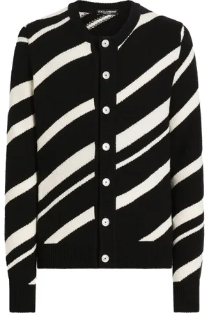Dolce & Gabbana Cardigan i intarsiastrik
