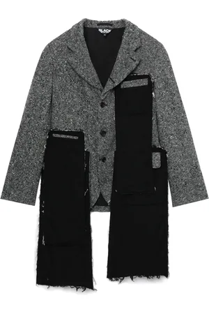 Comme des Garçons Blazer i tweed med paneler