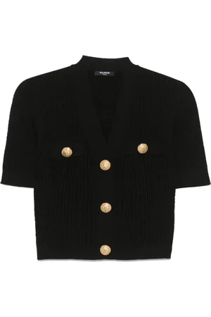 Balmain Top med dekorative knapper
