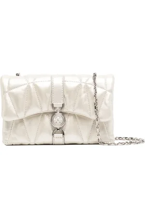 VERSACE Lille metallisk quiltet Kleio taske