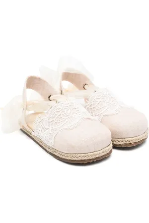 Babywalker Espadriller med blondedetalje