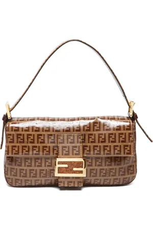 Fendi Skuldertaske med Zucchino-mønster fra 2000-2020