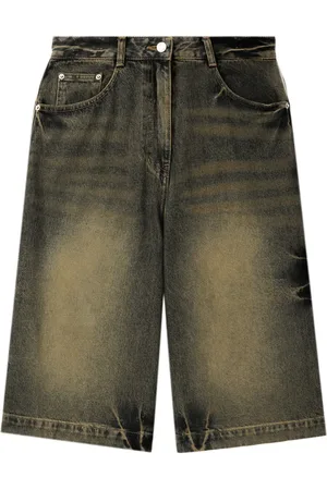JUUN.J Denimshorts med whiskering-effekt
