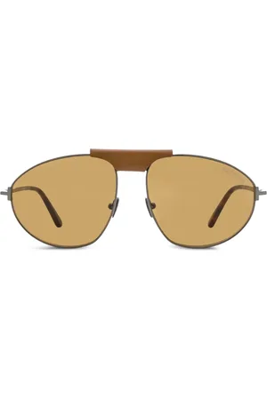 Tom Ford Ken pilot-solbriller i metal
